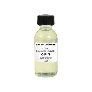 Fresh Orange (Unisex) Body Oil 1 oz Fragrance Similar All Natural Scent